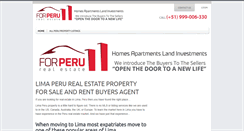 Desktop Screenshot of forperurealestate.com