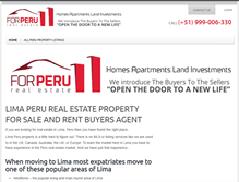 Tablet Screenshot of forperurealestate.com